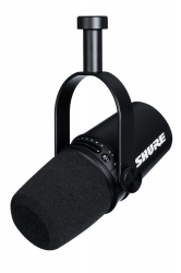 Shure MV7-K USB Podcast Microphone (Black)