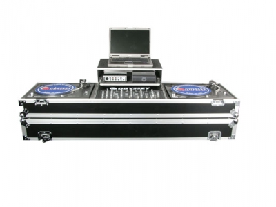 ODYSSEY FZGSDJ19W Glide Style Turntable DJ Coffin for 19" Mixer