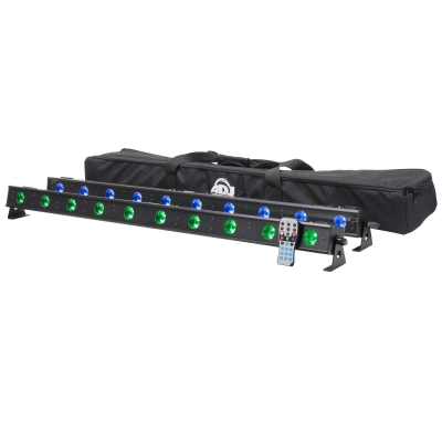 AMERICAN DJ Ultra Bar 10 Plus Pak LED Linear Fixture Light Kit Bundle