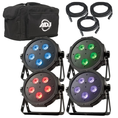 AMERICAN DJ Mega Flat TRI Pak Plus LED Lighting Package