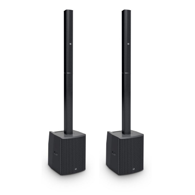 (2) LD SYSTEMS MAUI 28 G2 Compact Column PA System Active with Built-In Mixer and Bluetooth Black