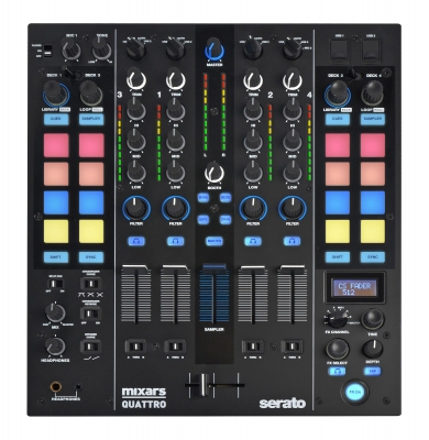 MIXARS QUATTRO 4-Channel Serato DJ Mixer With Effects - BLOWOUT