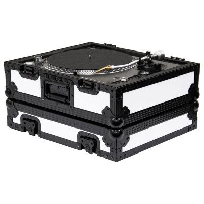 Oyssey FZ1200WTBL Universal Shadow Trim White Turntable Flight Case