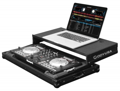 Odyssey FRGSMIXTRACK3BL Black Flight Ready Glide Case for Numark Mixtrack 3 and Mixtrack Pro 3