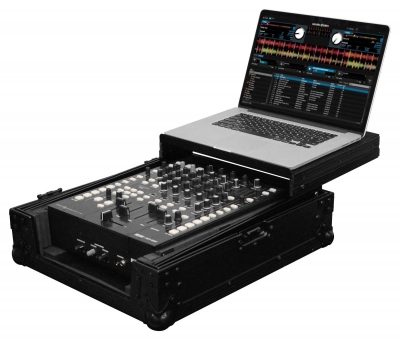 Odyssey FZGS12MX1BL Black Label Flight Zone Low Profile Glide Style for 12" DJ Mixer Case