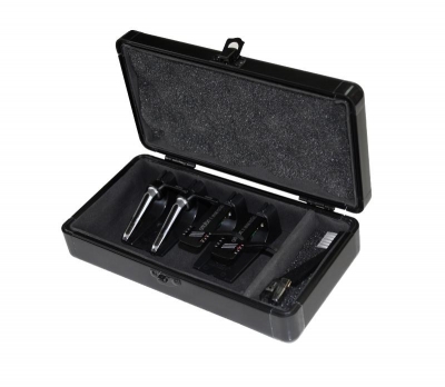ODYSSEY KCC4PR2BL Black Label Turntable Cartridge Case - Holds Four Cartridges