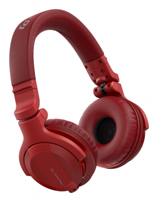 Pioneer DJ HDJ-CUE1BT-R DJ Headphones with Bluetooth Functionality in Red
