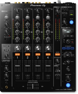 Pioneer DJ DJM-750MKII Four-Channel Club Mixer with USB Sound Card