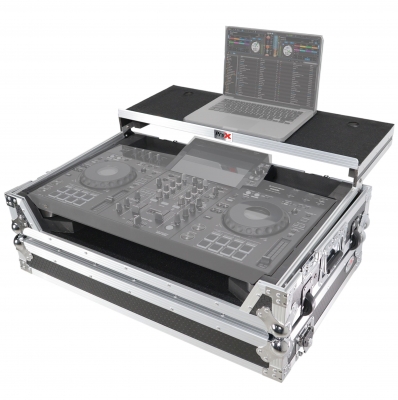 ProX XS-XDJRX3 WLT ATA Flight Case with Laptop Shelf 1U Rack Space and Wheels for XDJ-RX3, DDJ-REV5