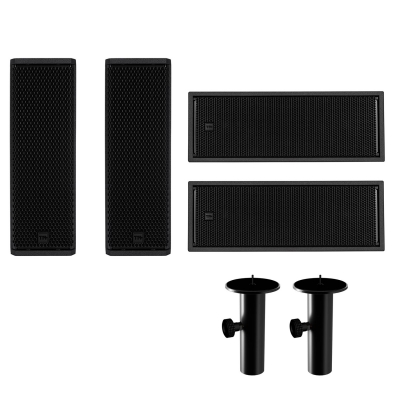 2 RCF TT 515-A Speaker + 2 TT 808-AS Subwoofer + 2 RCF PM-KIT TT 515 Pole Mount Bundle