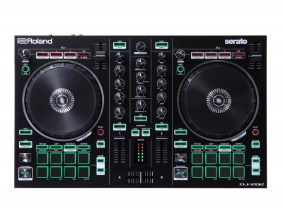 Roland DJ-202 Two-Channel Serato DJ Pro Intro Controller + Mix Pack