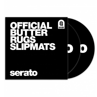 SERATO OSA-SM-BLK-BR 12" Black Butter Rug Slipmats - PAIR
